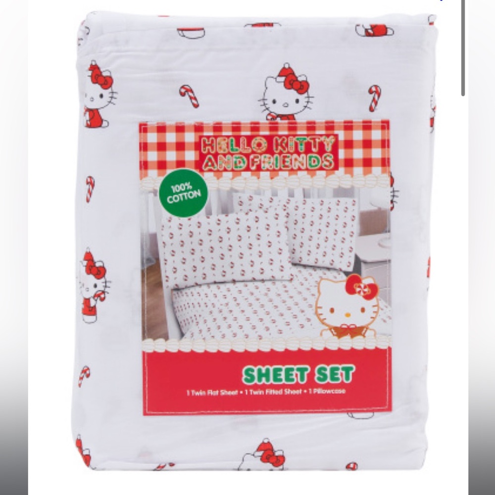 Hello Kitty Candy Cane Sheet Set F